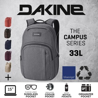 Foto 2 | Mochila Dakine Campus L 33l Carbon Para La Escuela, El Trabajo Y El Campamento - Venta Internacional.