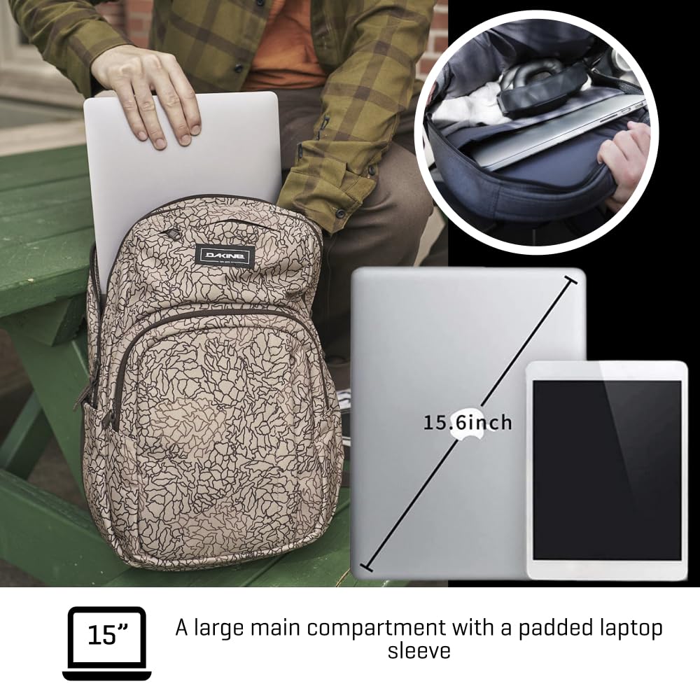 Foto 4 pulgar | Mochila Dakine Campus L 33l Carbon Para La Escuela, El Trabajo Y El Campamento - Venta Internacional.