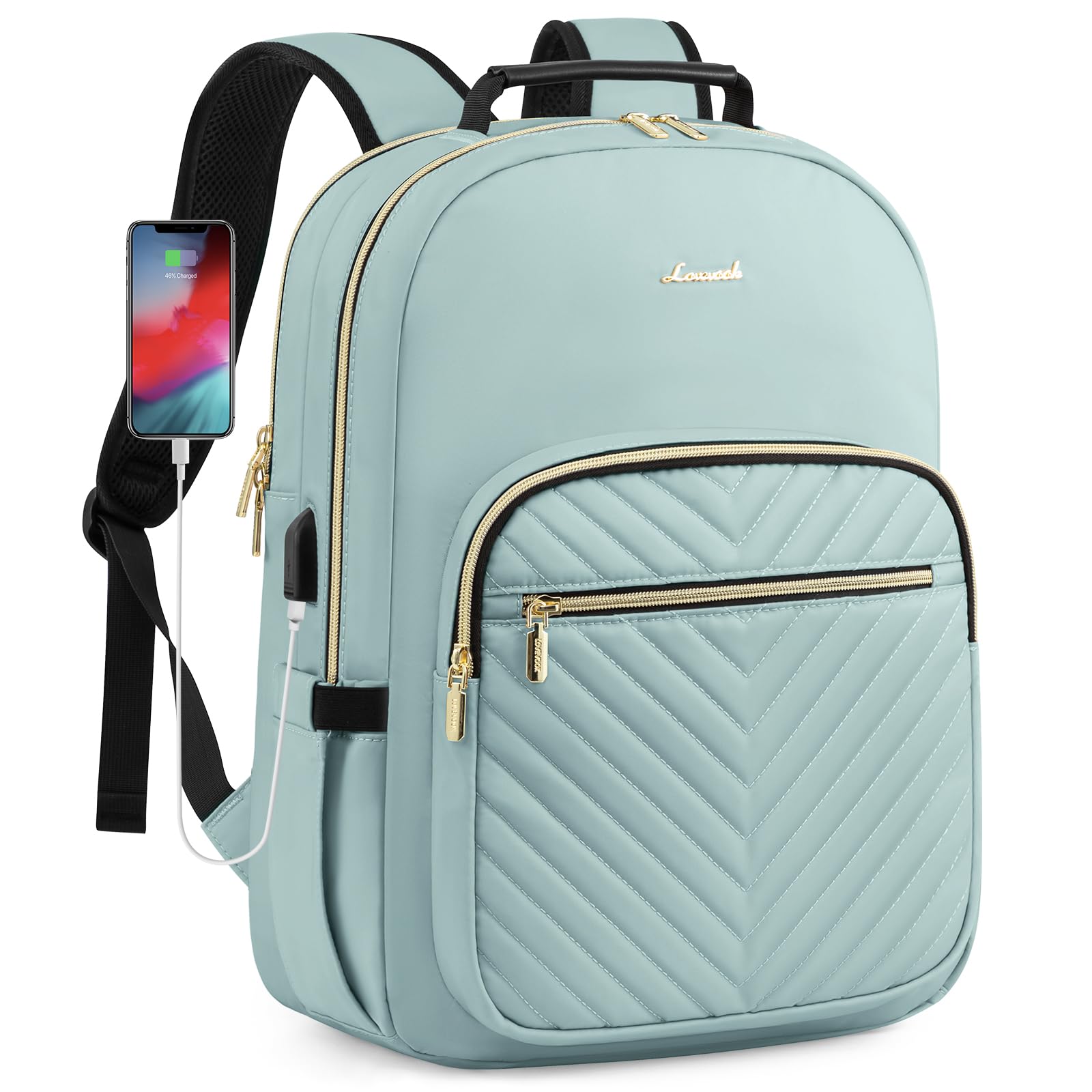 Mochila Lovevook Para Portátil De 15.6 Pulgadas Con Puerto Usb Para Mujer - Venta Internacional.