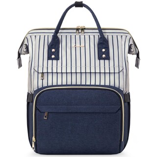 Foto 1 | Mochila Para Portátil Lovevook Para Mujer, Trabajo, 15.6 Pulgadas, Rayas, Azul Marino - Venta Internacional.