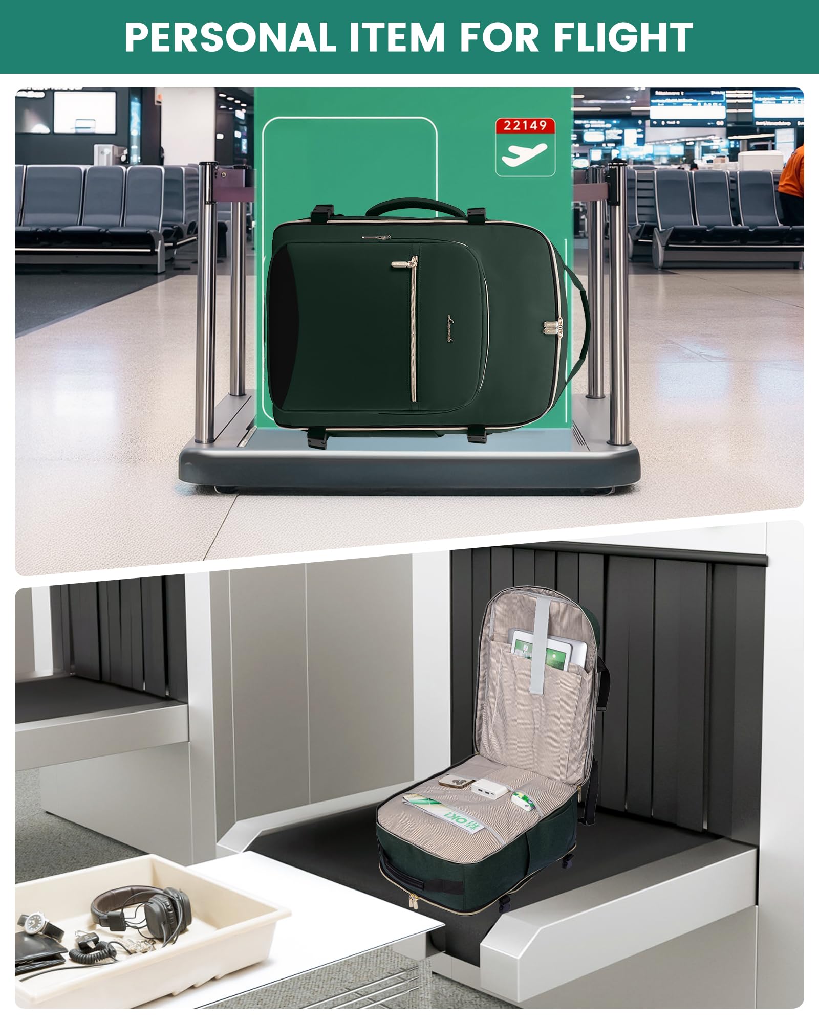 Foto 5 pulgar | Mochila De Viaje Lovevook De 40 Litros Con Compartimento Para Portátil De 17,3'' - Venta Internacional.