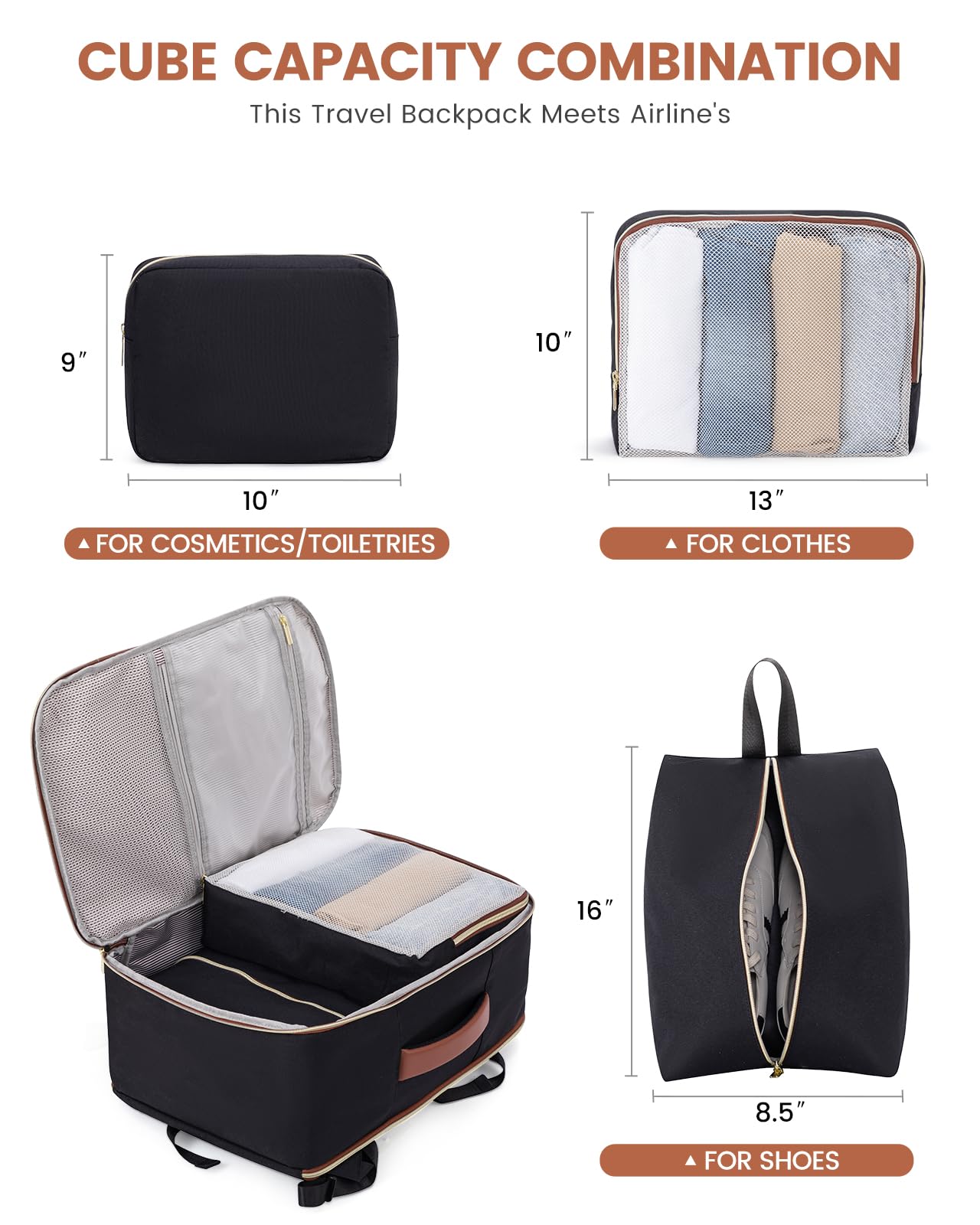 Foto 6 pulgar | Mochila De Viaje Lovevook 35l Para Mujer Con Portátil De 15,6 Pulgadas - Venta Internacional.
