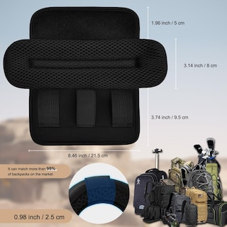 Foto 2 | Almohadilla De Hombro Zinz, Universal, Ancha, Para Bolsa, Equipaje Y Mochila - Venta Internacional.