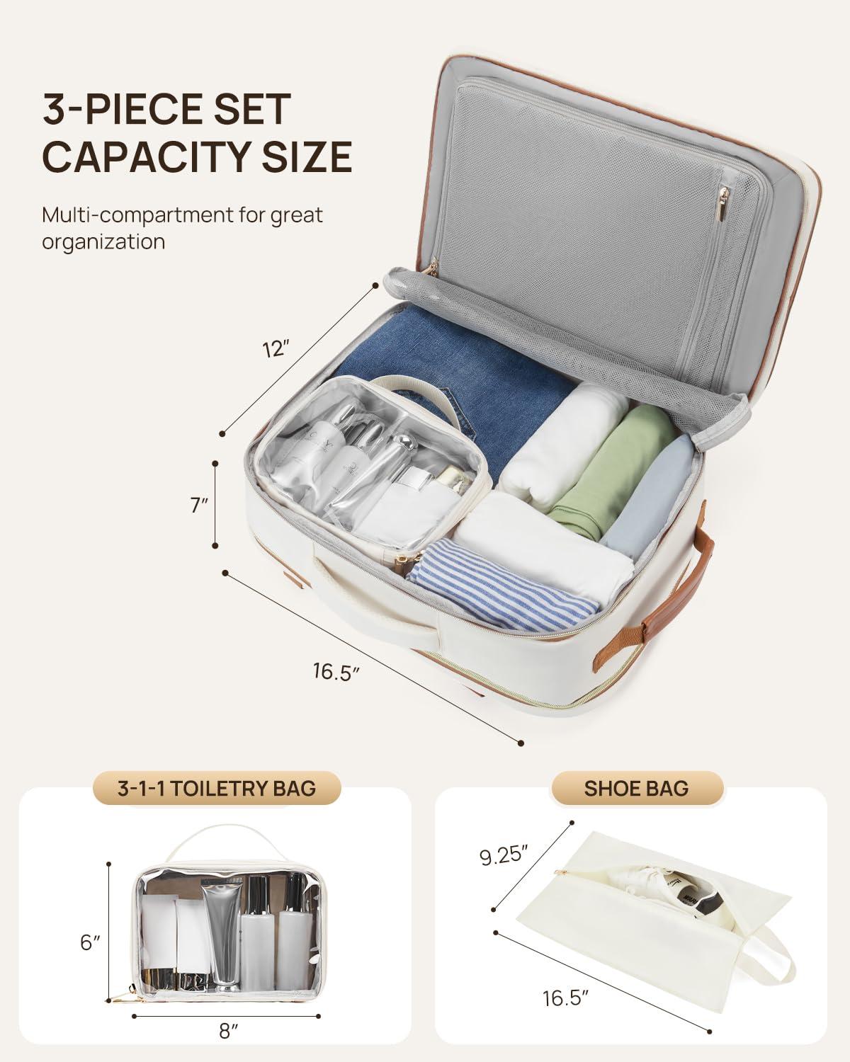 Foto 7 pulgar | Mochila De Viaje Telena Para Portátil De 15.6 Pulgadas Para Mujer Beige-marrón - Venta Internacional.