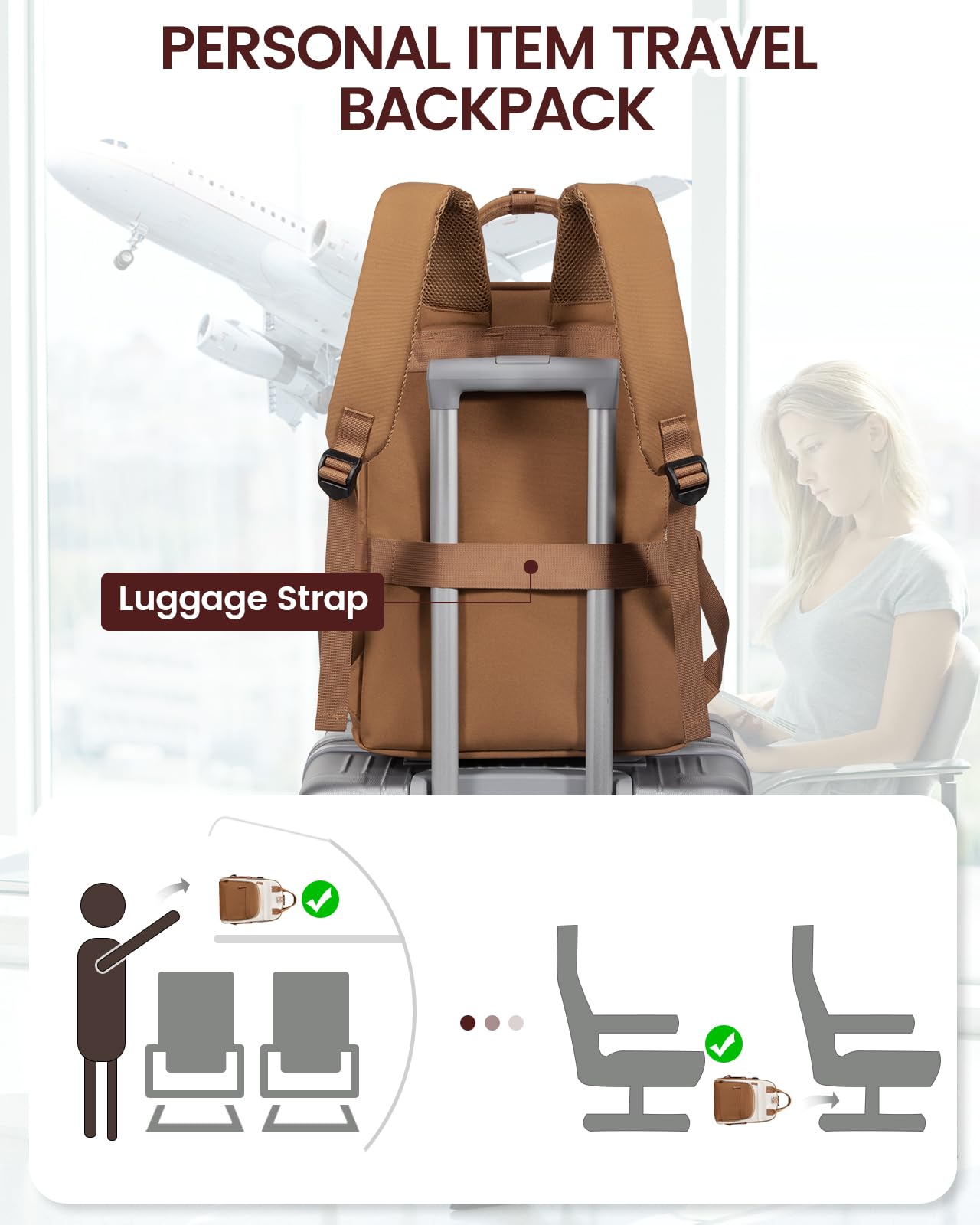 Foto 6 pulgar | Mochila Lovevook Para Portátil De Mujer De 15,6 Pulgadas, Impermeable, De Nailon - Venta Internacional.