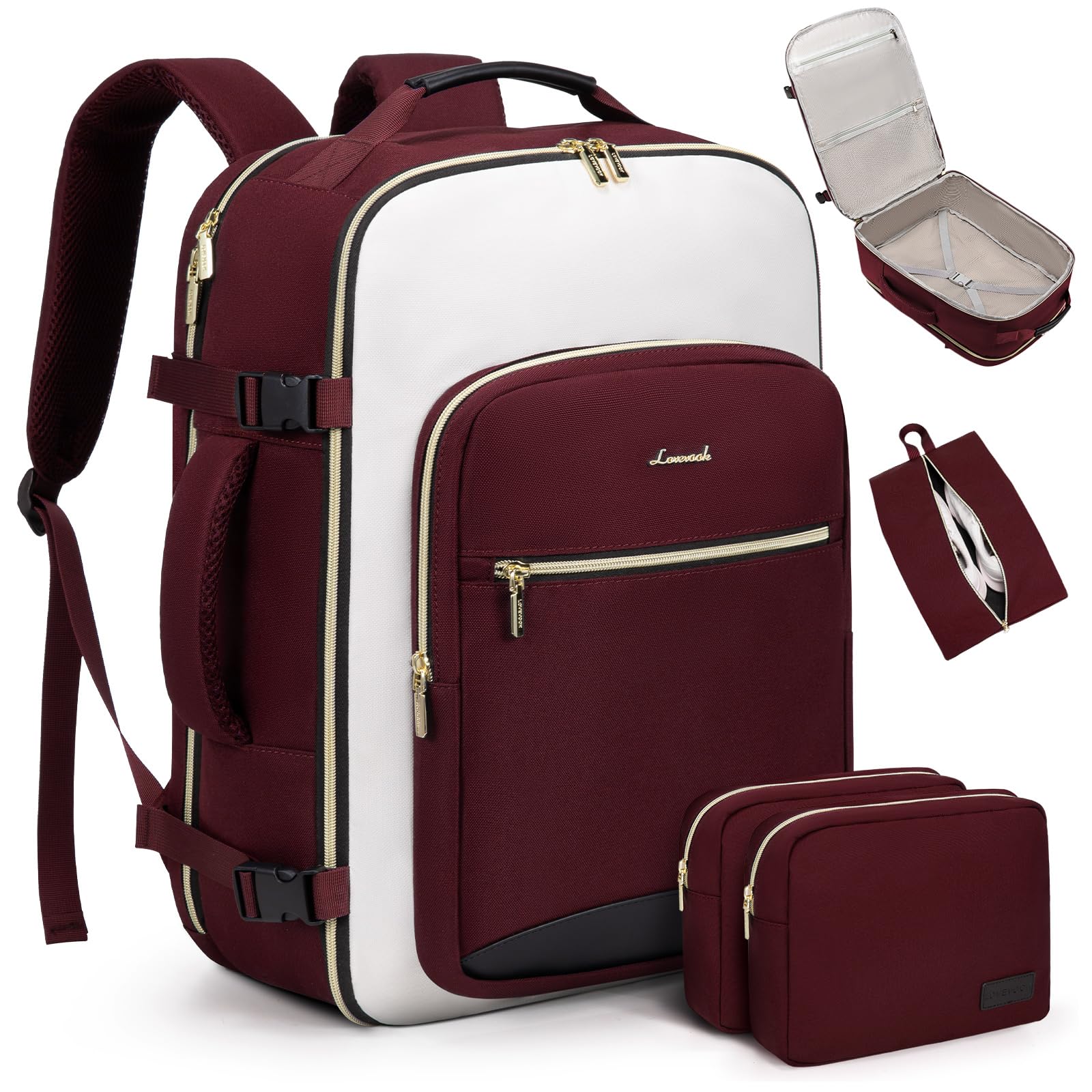 Mochila De Viaje Lovevook Large 40l Impermeable Para Mujeres Y Hombres - Venta Internacional.