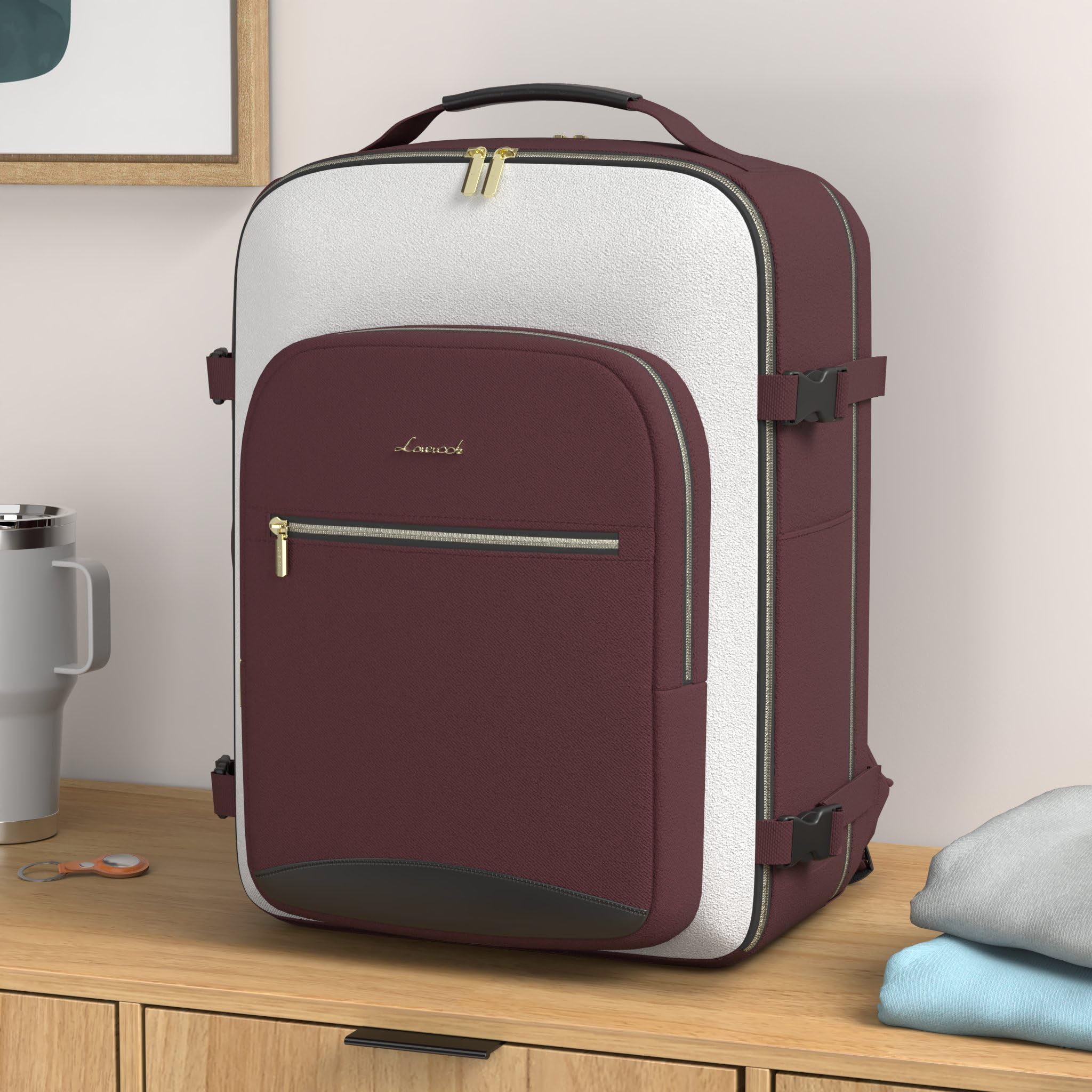 Foto 2 | Mochila De Viaje Lovevook Large 40l Impermeable Para Mujeres Y Hombres - Venta Internacional.