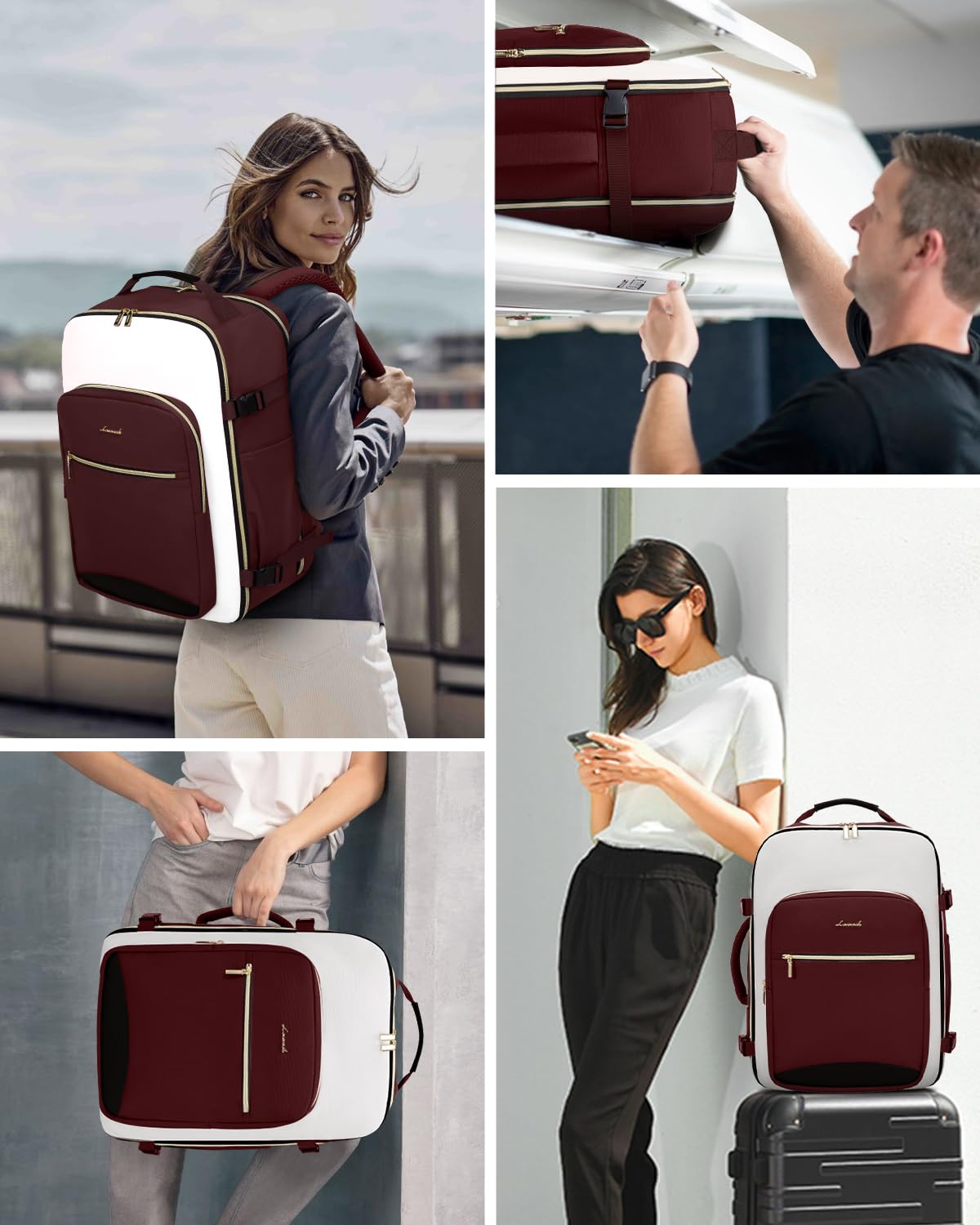 Foto 8 pulgar | Mochila De Viaje Lovevook Large 40l Impermeable Para Mujeres Y Hombres - Venta Internacional.