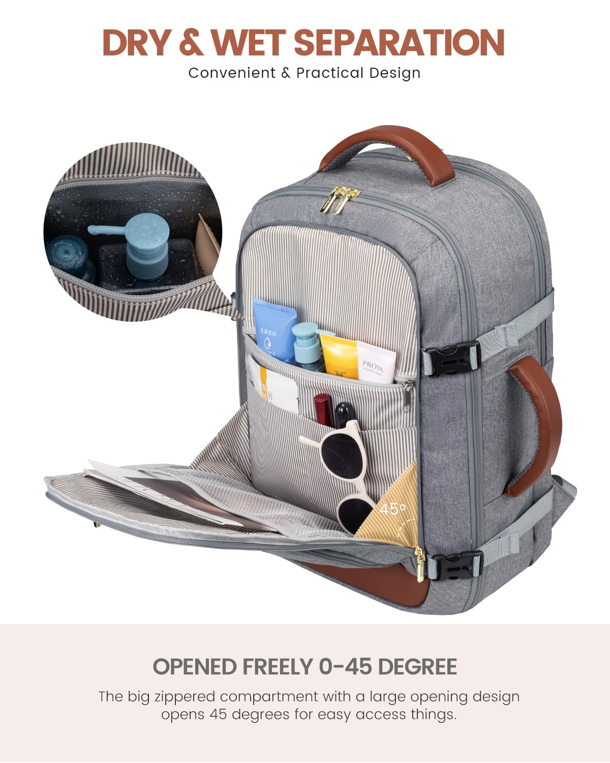 Foto 7 pulgar | Mochila De Viaje Lovevook Carry On De 40 Litros Para Mujer Con Portátil De 17 Pulgadas - Venta Internacional.