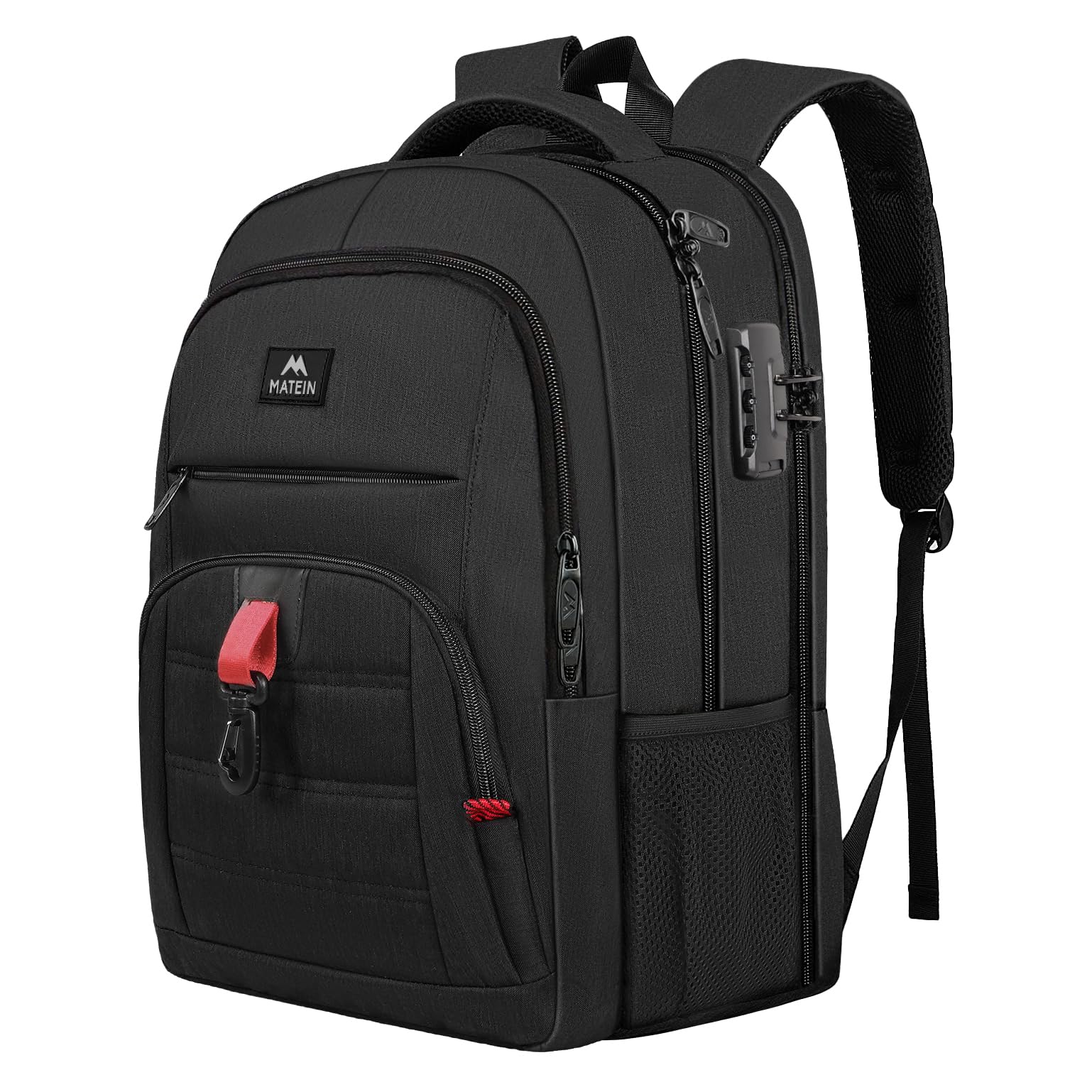 Foto 2 pulgar | Mochila Matein Antirrobo De Viaje Para Portátil Usb De 17 Pulgadas, Negra - Venta Internacional.