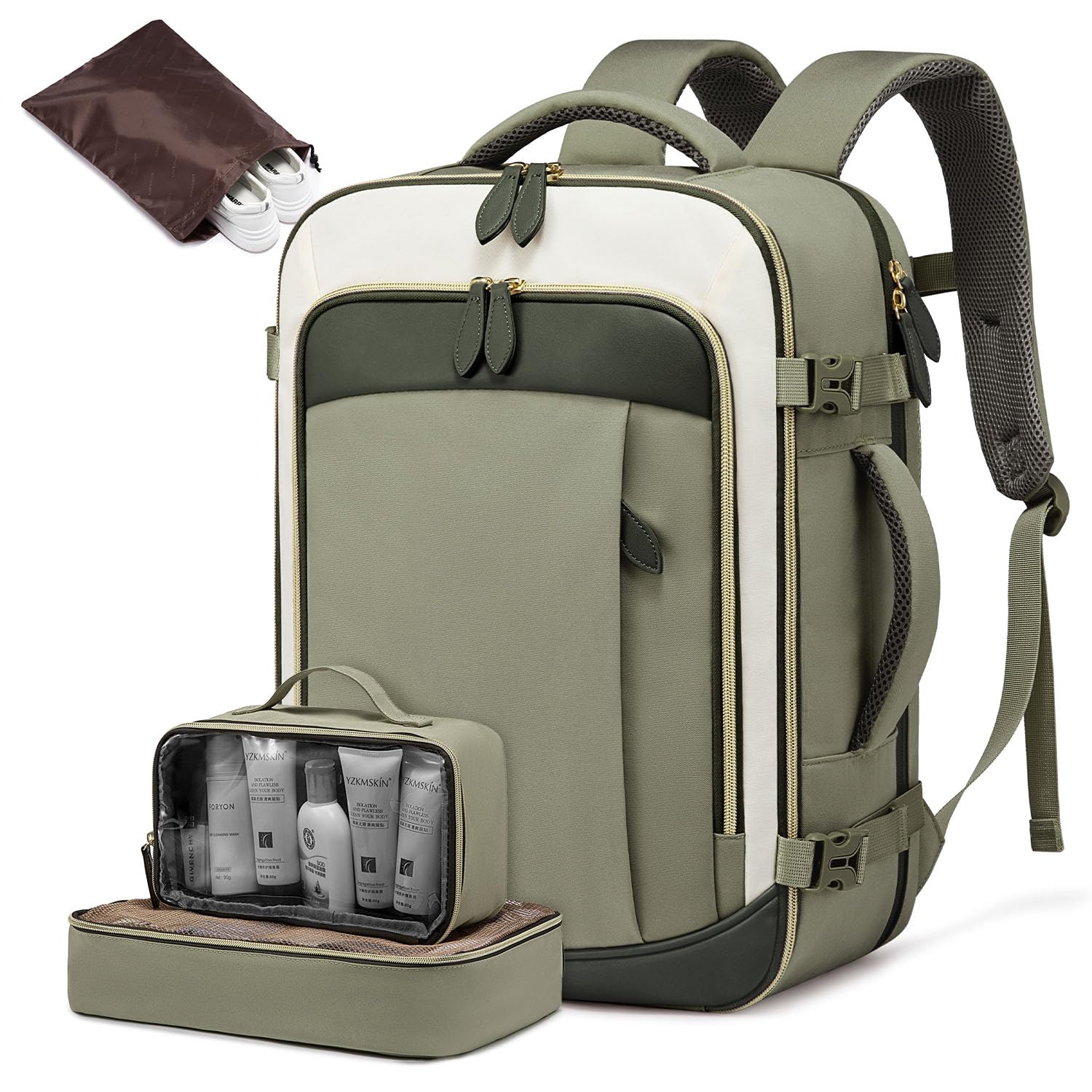 Foto 2 pulgar | Mochila De Viaje Lovevook De 40 Litros Con 3 Cubos De Embalaje Para Mujer - Venta Internacional.