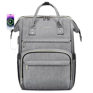 Foto 1 | Mochila Para Portátil Lovevook Para Mujer, 15.6 Pulgadas, Impermeable, Gris - Venta Internacional.