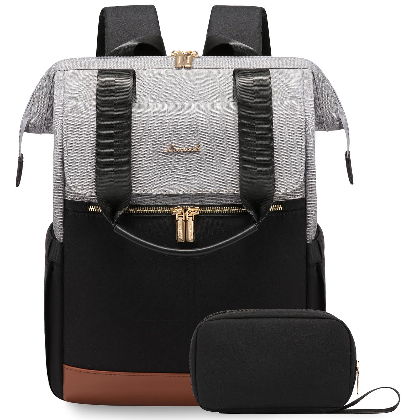 Foto 2 pulgar | Mochila Para Portátil Lovevook Para Mujer De 15.6 Pulgadas Con Puerto Usb Gris-negro - Venta Internacional.