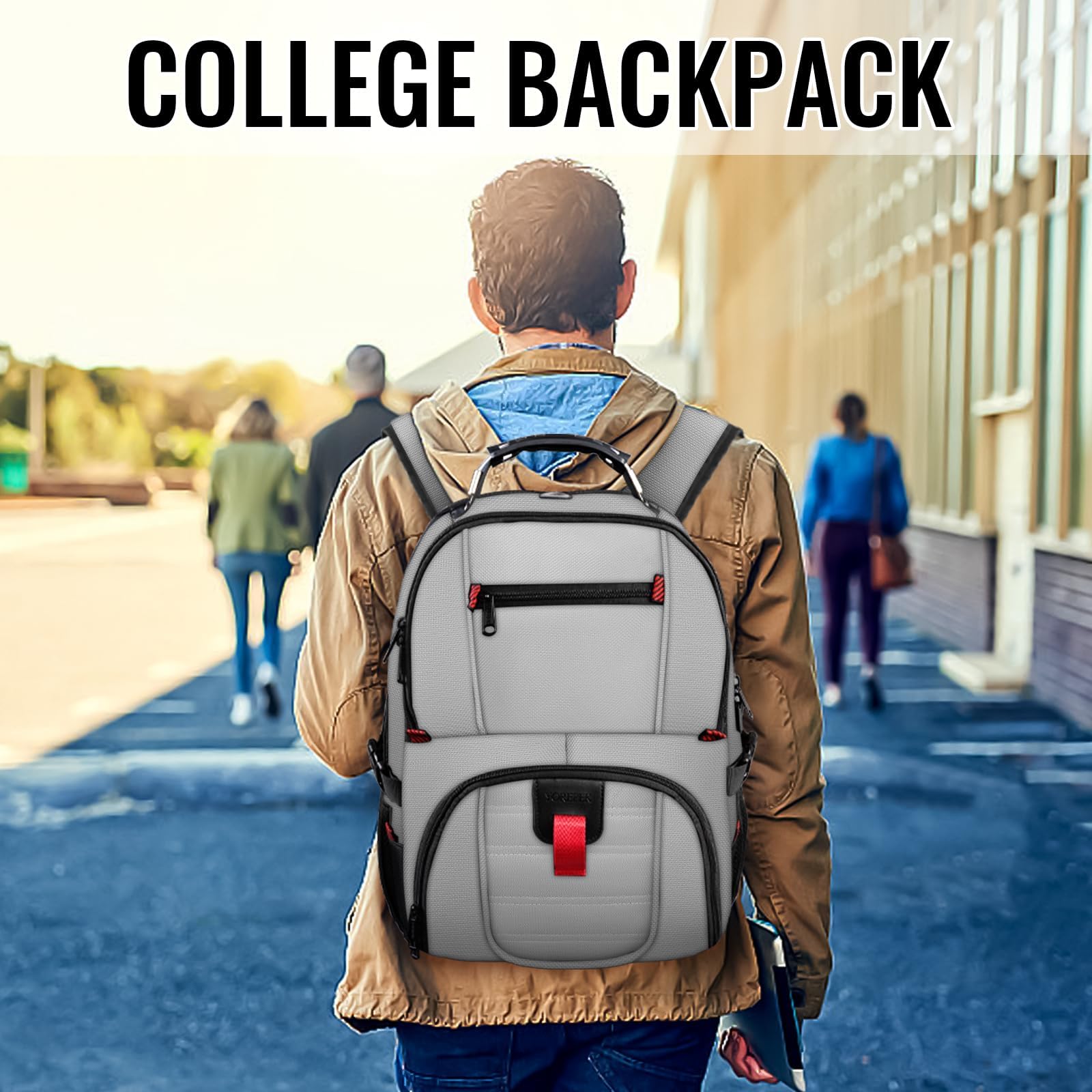 Foto 7 pulgar | Mochila De Viaje Yorepek Extra Grande De 50 Litros Con Portátil Usb De 17 Pulgadas - Venta Internacional.