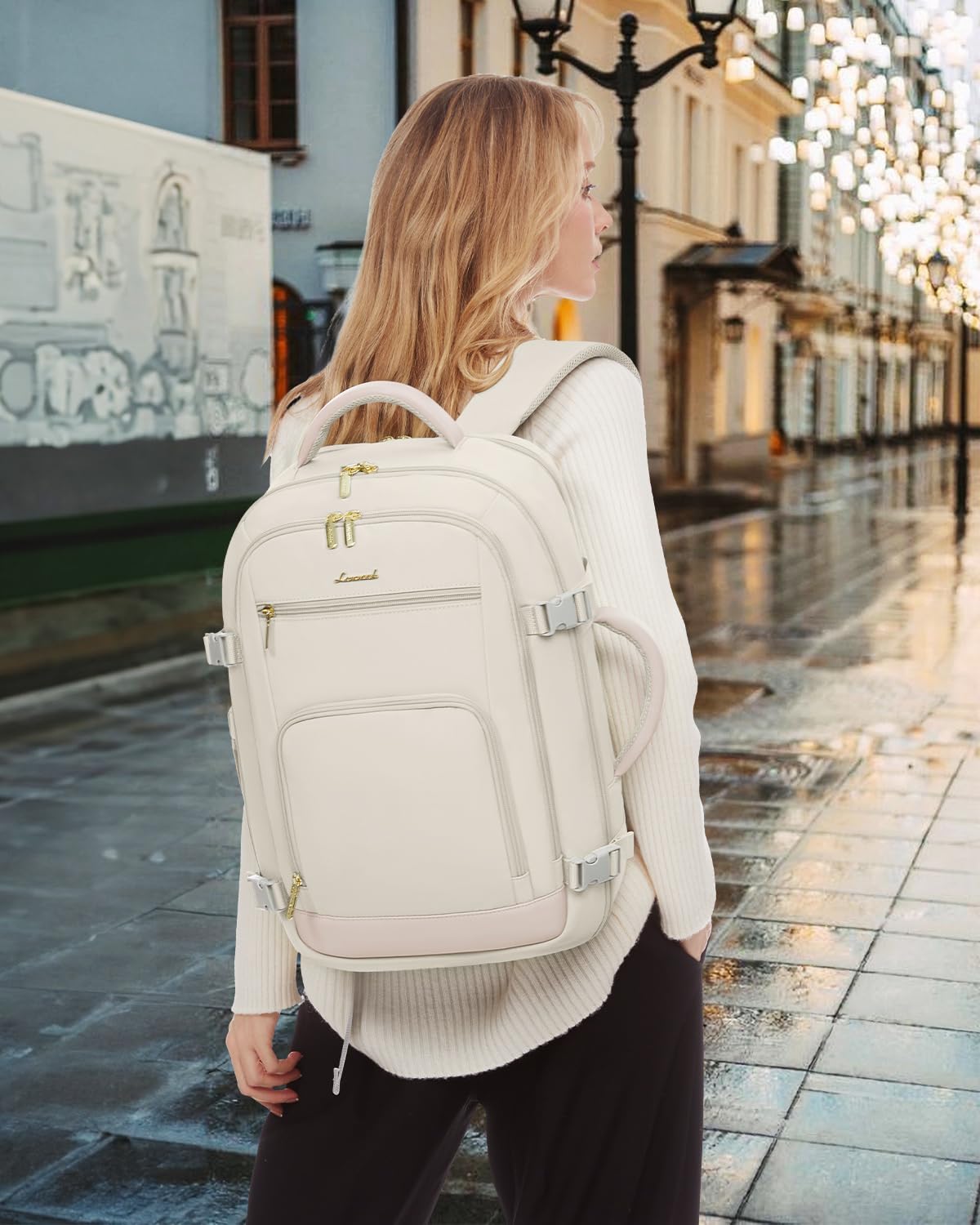 Foto 3 pulgar | Mochila De Viaje Lovevook De 40 Litros Para Mujer Con Compartimento Para Portátil De 17 Pulgadas - Venta Internacional.