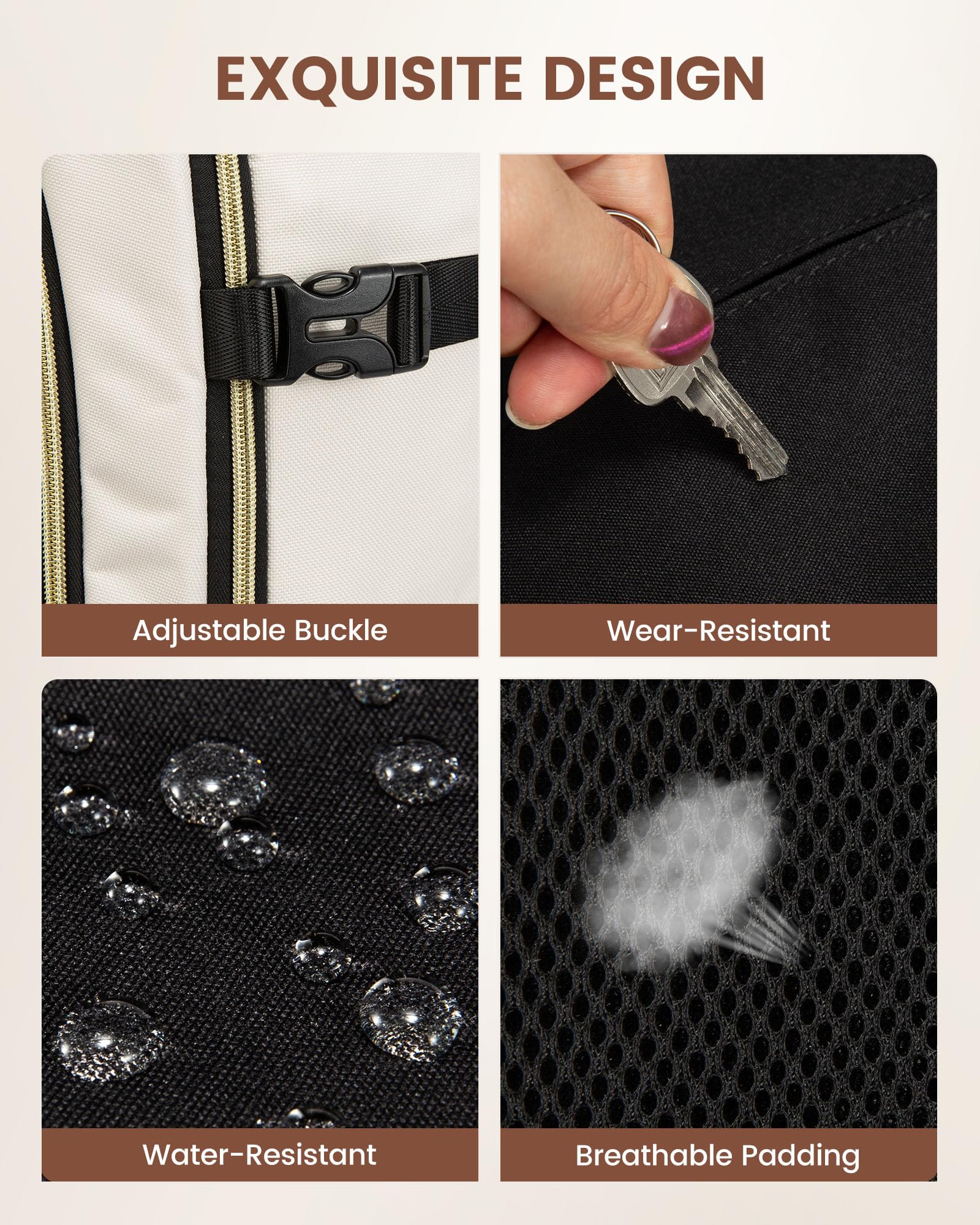 Foto 8 pulgar | Mochila De Viaje Lovevook Large De 40 Litros Para Mujer Con Portátil De 17,3'' - Venta Internacional.