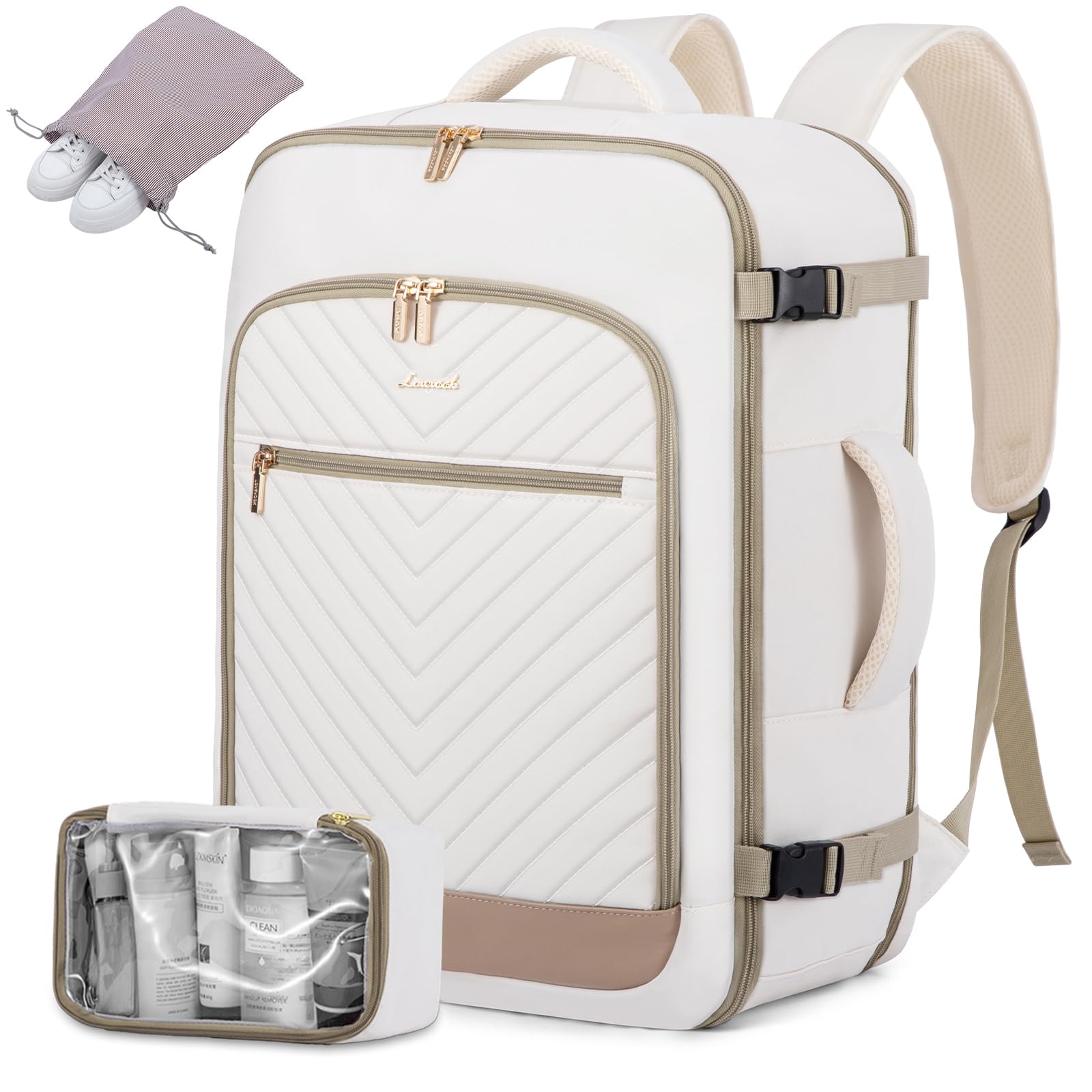 Mochila De Viaje Lovevook De 40 Litros Para Mujer Con Compartimento Para Portátil De 17 Pulgadas - Venta Internacional.