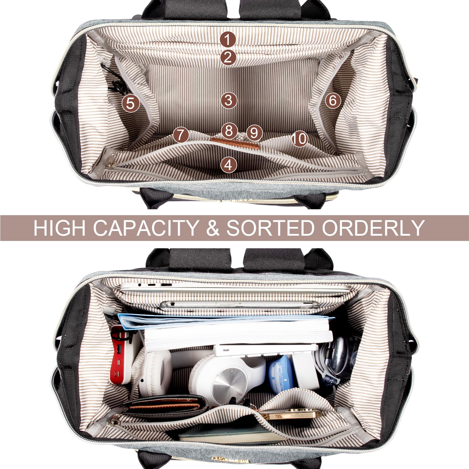 Foto 3 pulgar | Mochila Para Portátil Lovevook Para Mujer, 45 Cm, Impermeable, 18 Pulgadas - Venta Internacional.