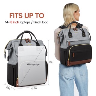 Foto 6 | Mochila Para Portátil Lovevook Para Mujer, 45 Cm, Impermeable, 18 Pulgadas - Venta Internacional.