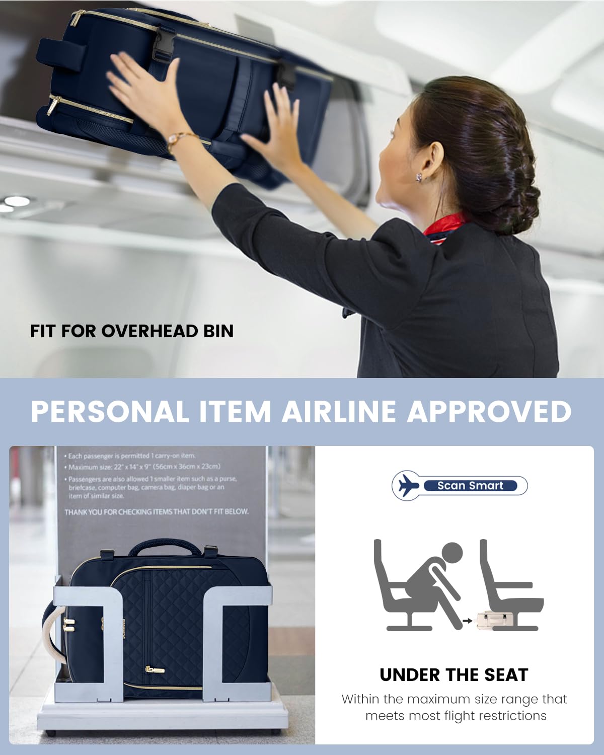 Foto 2 | Mochila Lovevook Carry On De 30 Litros Para Mujer Con Portátil De 15.6 Pulgadas - Venta Internacional.