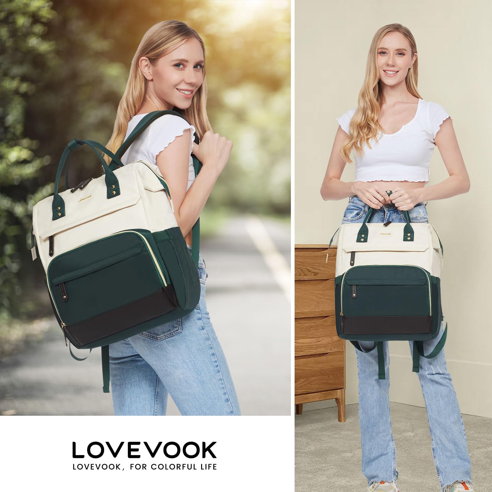 Foto 8 pulgar | Mochila Para Portátil Lovevook Para Mujer De 17 Pulgadas A Prueba De Agua - Venta Internacional.
