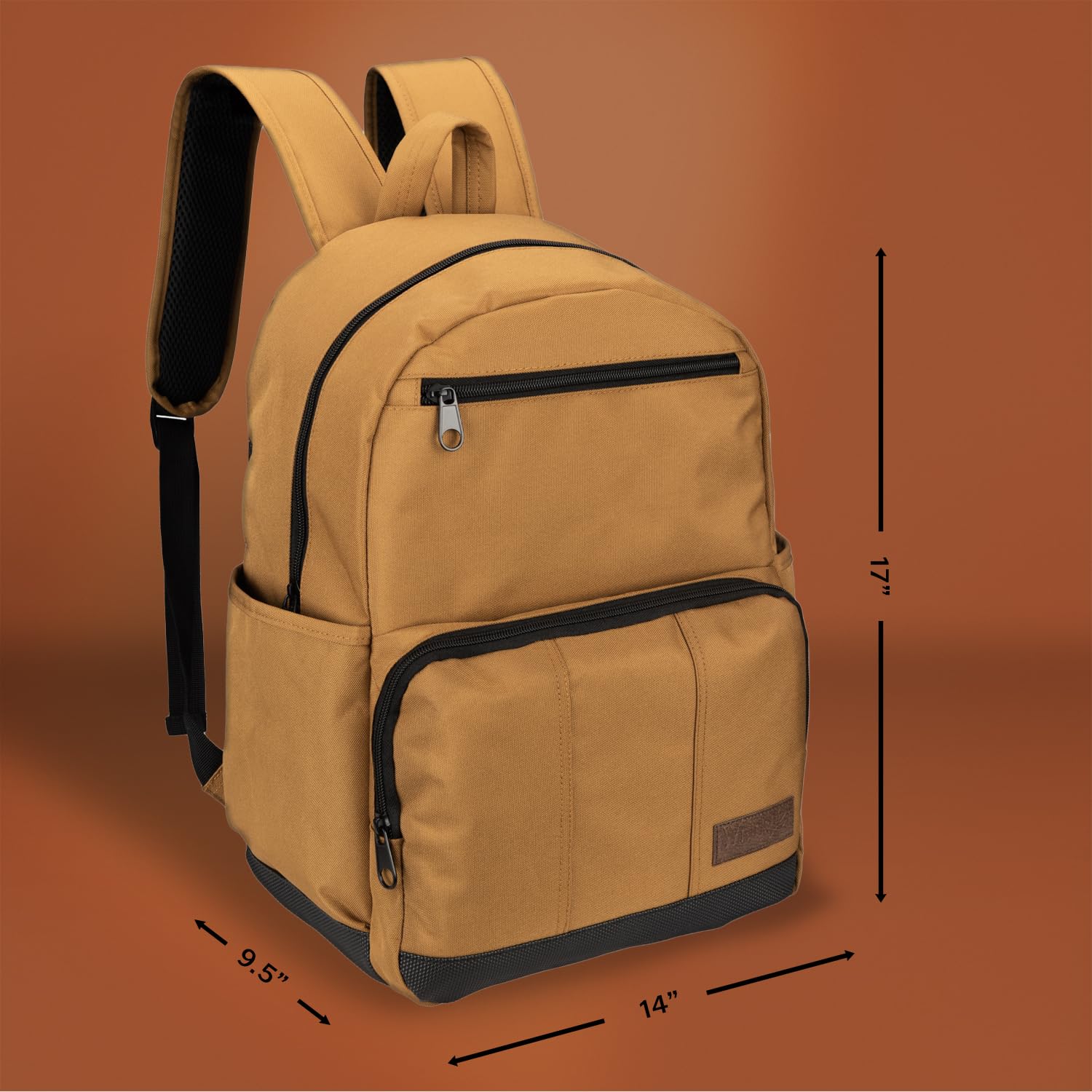 Foto 4 pulgar | Mochila Wrangler Industry Classic Logo Resistente Al Agua Marrón - Venta Internacional.