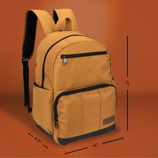 Foto 3 | Mochila Wrangler Industry Classic Logo Resistente Al Agua Marrón - Venta Internacional.