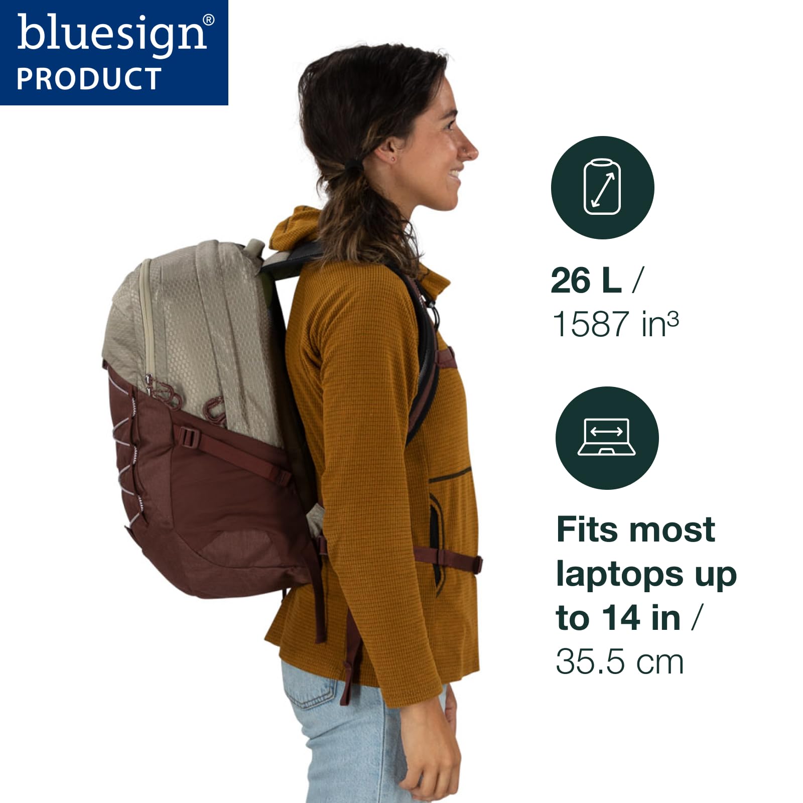 Foto 3 pulgar | Mochila Osprey Quasar Commuter Atlas Azul/gris Jaspeado - Venta Internacional.