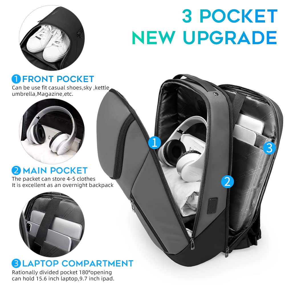 Foto 3 pulgar | Mochila Bange Business Smart Impermeable Para Portátil De 15,6 Pulgadas - Venta Internacional.