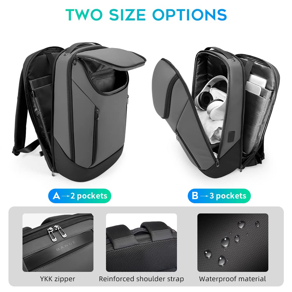 Foto 4 pulgar | Mochila Bange Business Smart Impermeable Para Portátil De 15,6 Pulgadas - Venta Internacional.
