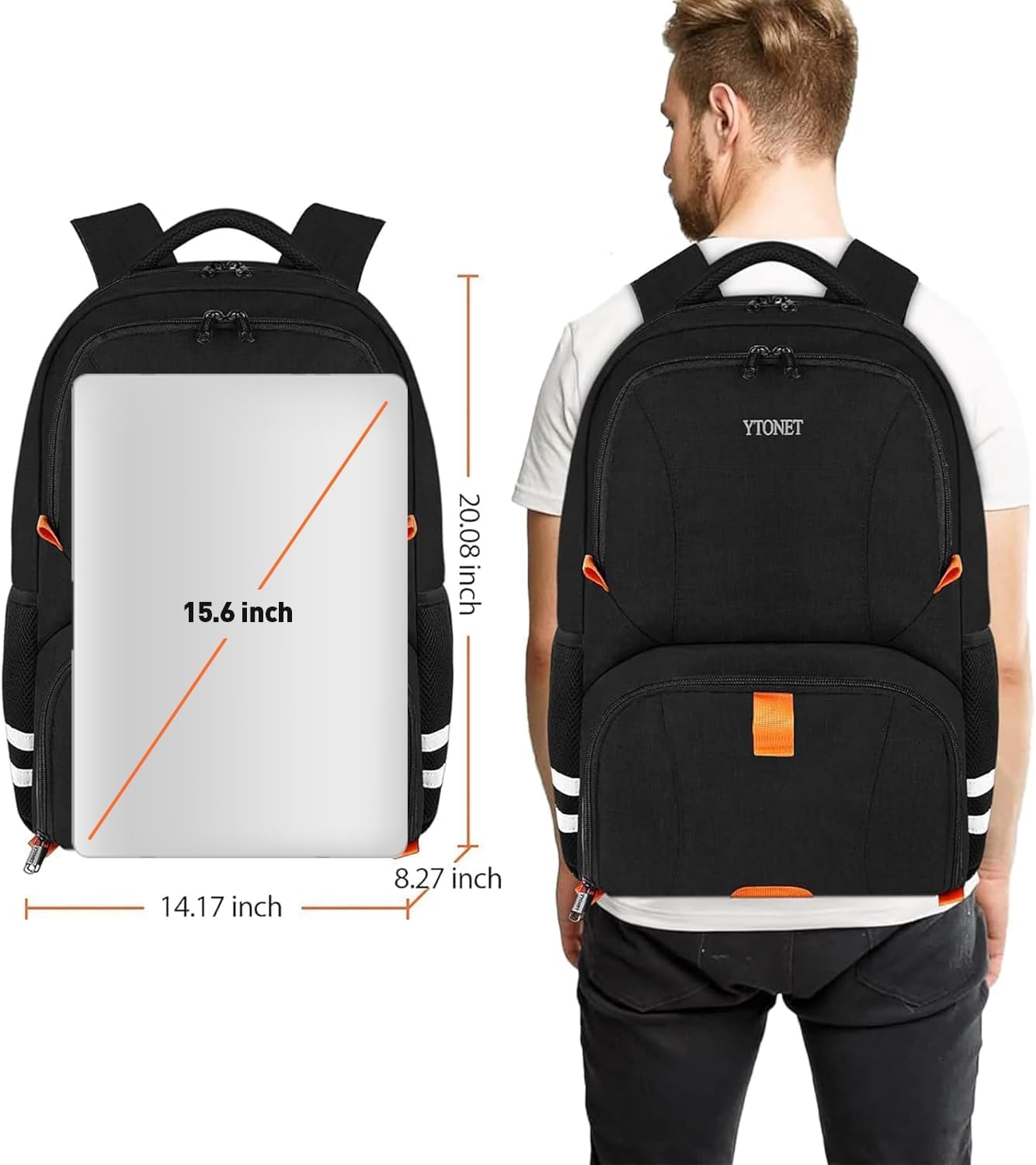 Foto 4 pulgar | Mochila De Gimnasio Ytonet Para Hombre Y Mujer Con Compartimento Para Zapatos - Venta Internacional.