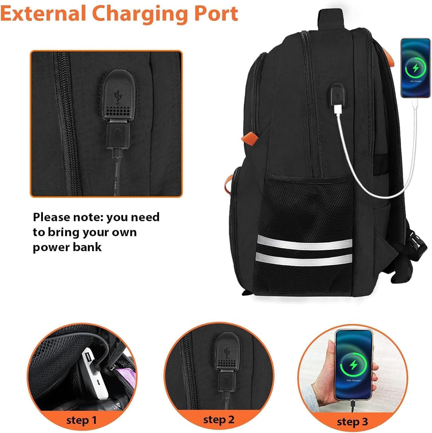 Foto 8 pulgar | Mochila De Gimnasio Ytonet Para Hombre Y Mujer Con Compartimento Para Zapatos - Venta Internacional.