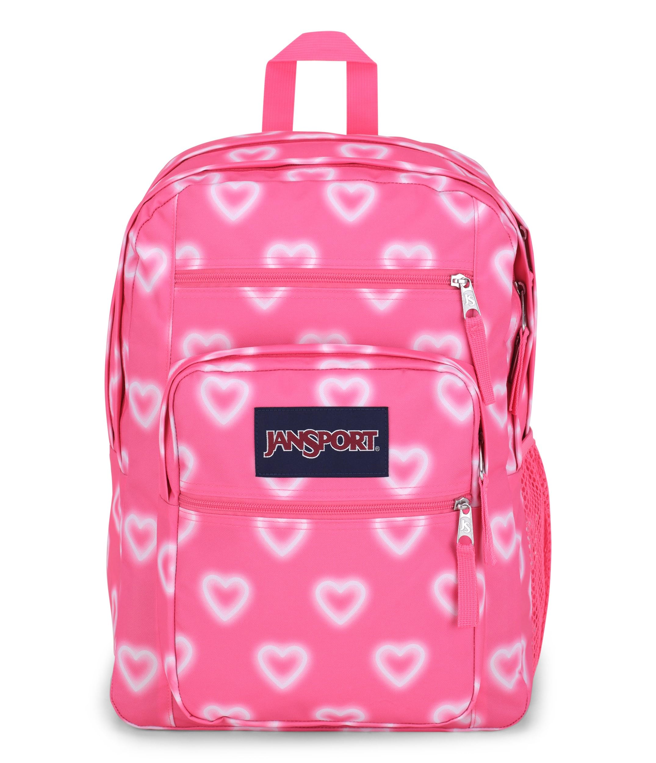 Mochila Jansport Big Para Portátil Con 2 Compartimentos De 15 Pulgadas, Color Rosa - Venta Internacional.