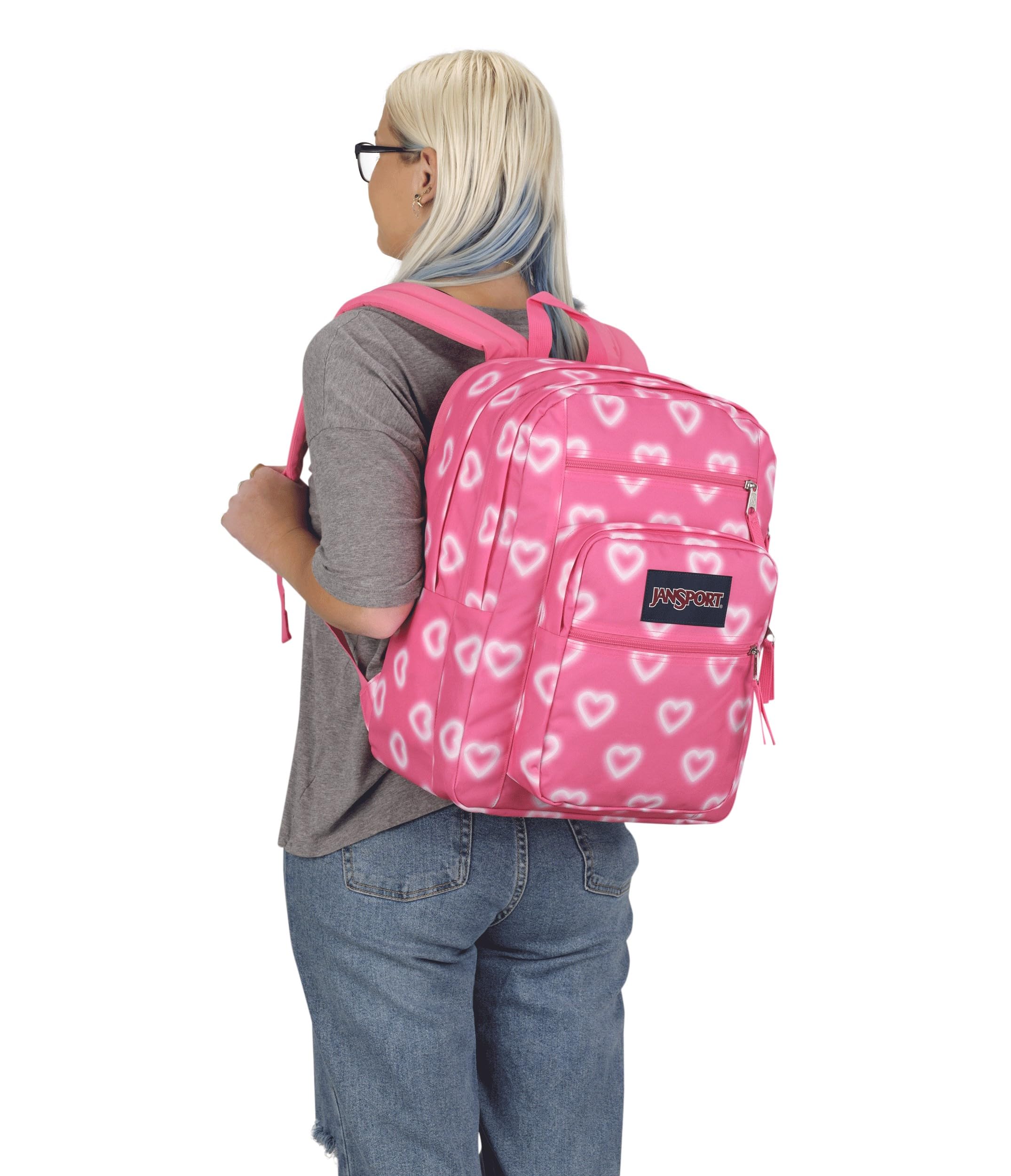 Foto 7 pulgar | Mochila Jansport Big Para Portátil Con 2 Compartimentos De 15 Pulgadas, Color Rosa - Venta Internacional.