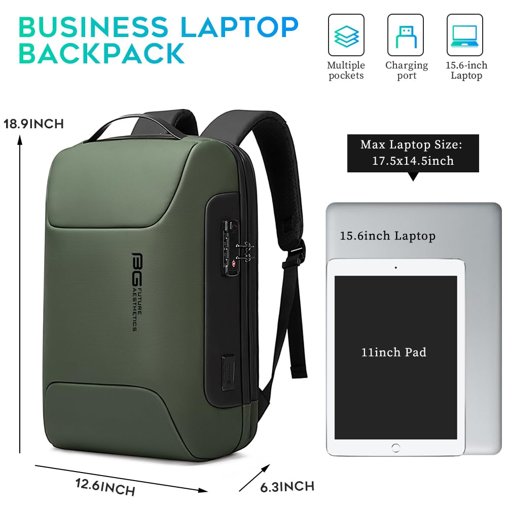 Foto 7 pulgar | Mochila Para Portátil Bange Slim De 15.6 Pulgadas Con Cerradura Y Puerto Usb - Venta Internacional.