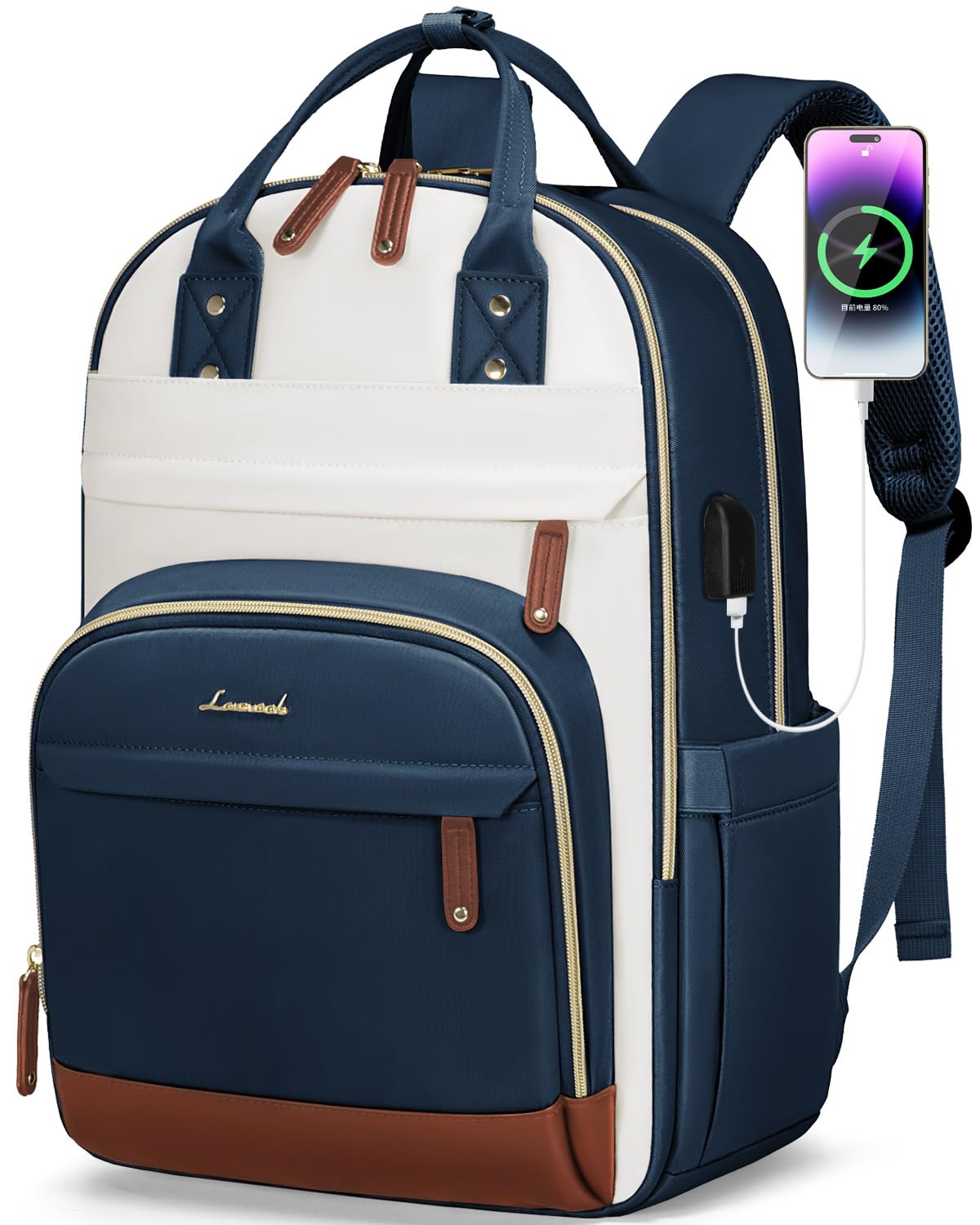 Mochila Para Portátil Lovevook Para Mujer 15.6 Pulgadas Azul-verde - Venta Internacional.