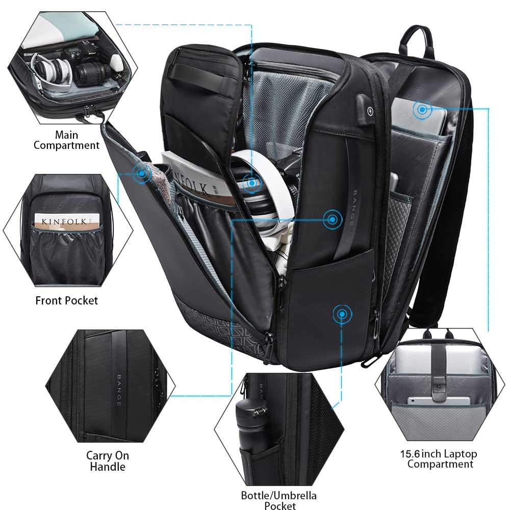 Foto 4 pulgar | Mochila De Viaje Bange Weekender Carry On Impermeable 35 L - Venta Internacional.