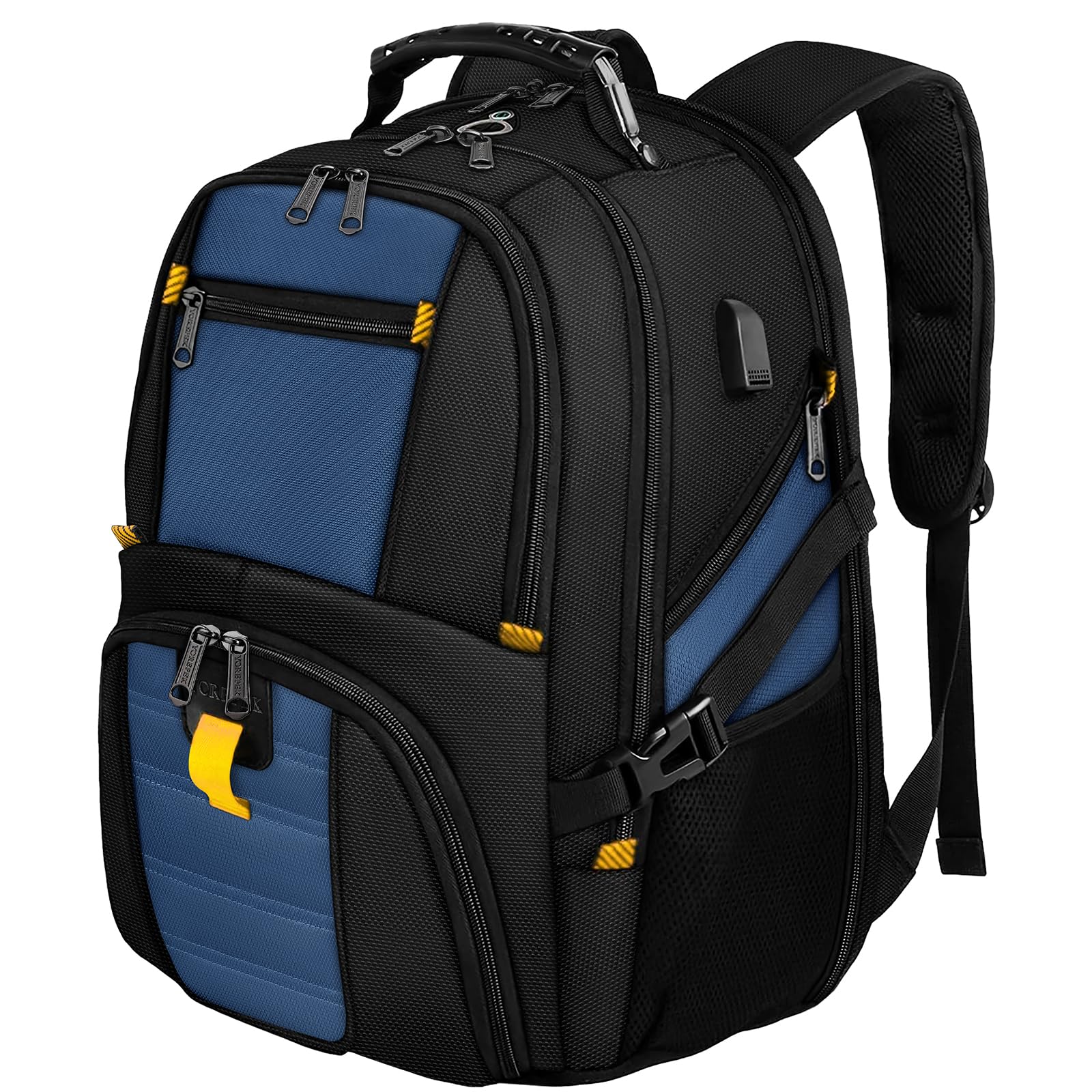 Foto 1 | Mochila Para Portátil Yorepek 18.4 Con Puerto De Carga Usb Roy Blue - Venta Internacional.
