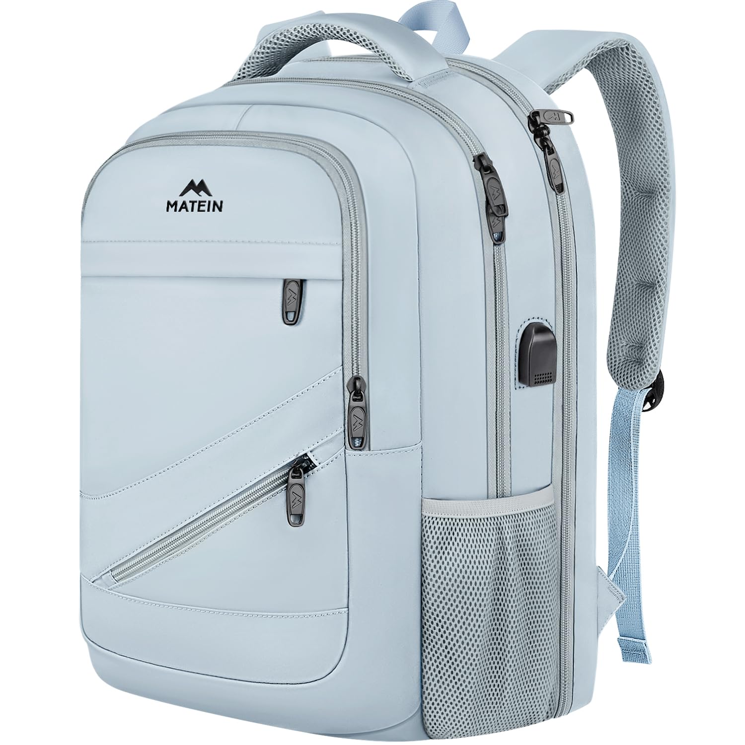 Mochila Matein Para Portátil De 18 Pulgadas Para Mujer Con Puerto De Carga Usb - Venta Internacional.