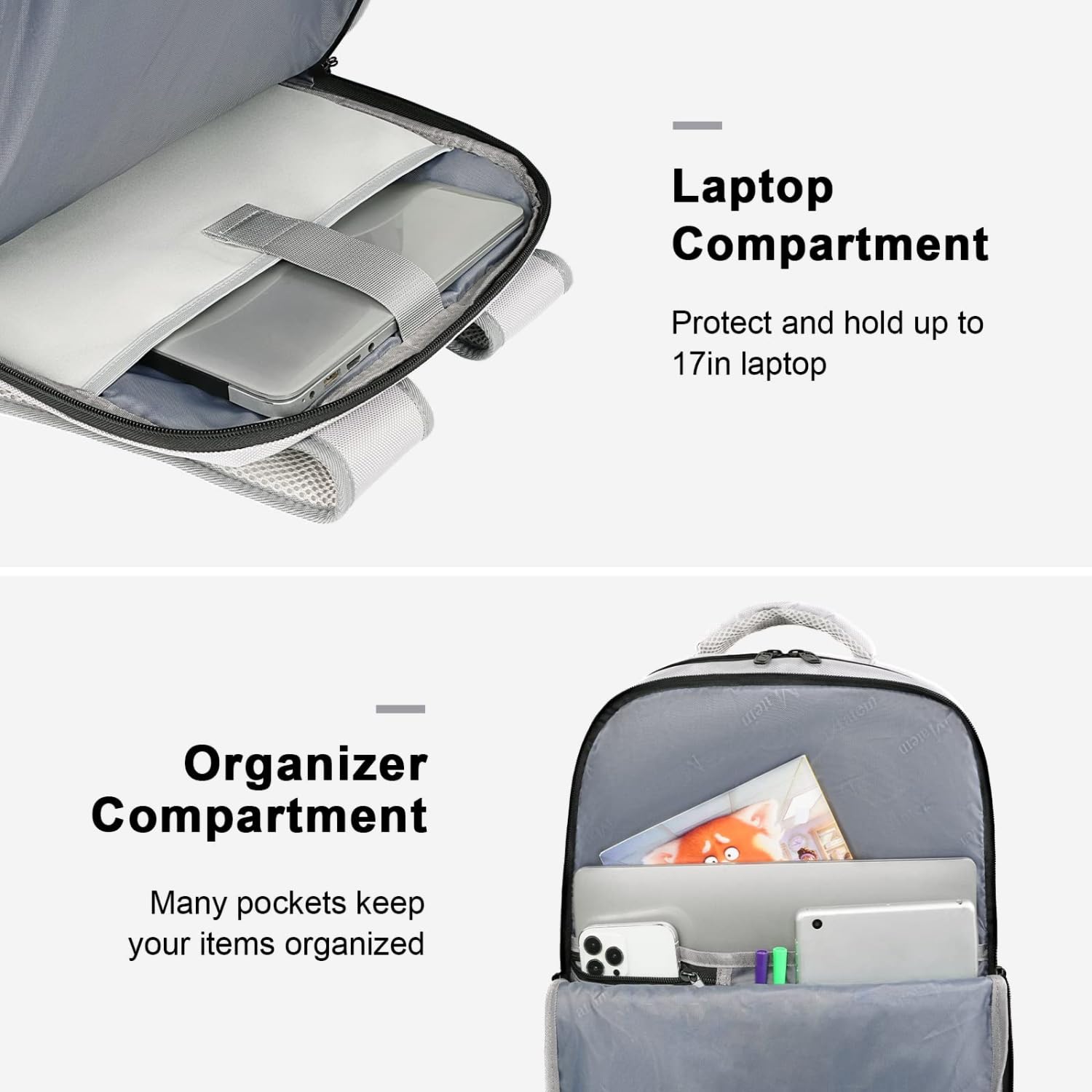 Foto 5 | Mochila De Viaje Para Portátil Matein De 17 Pulgadas Y 40 L, Resistente Al Agua - Venta Internacional.