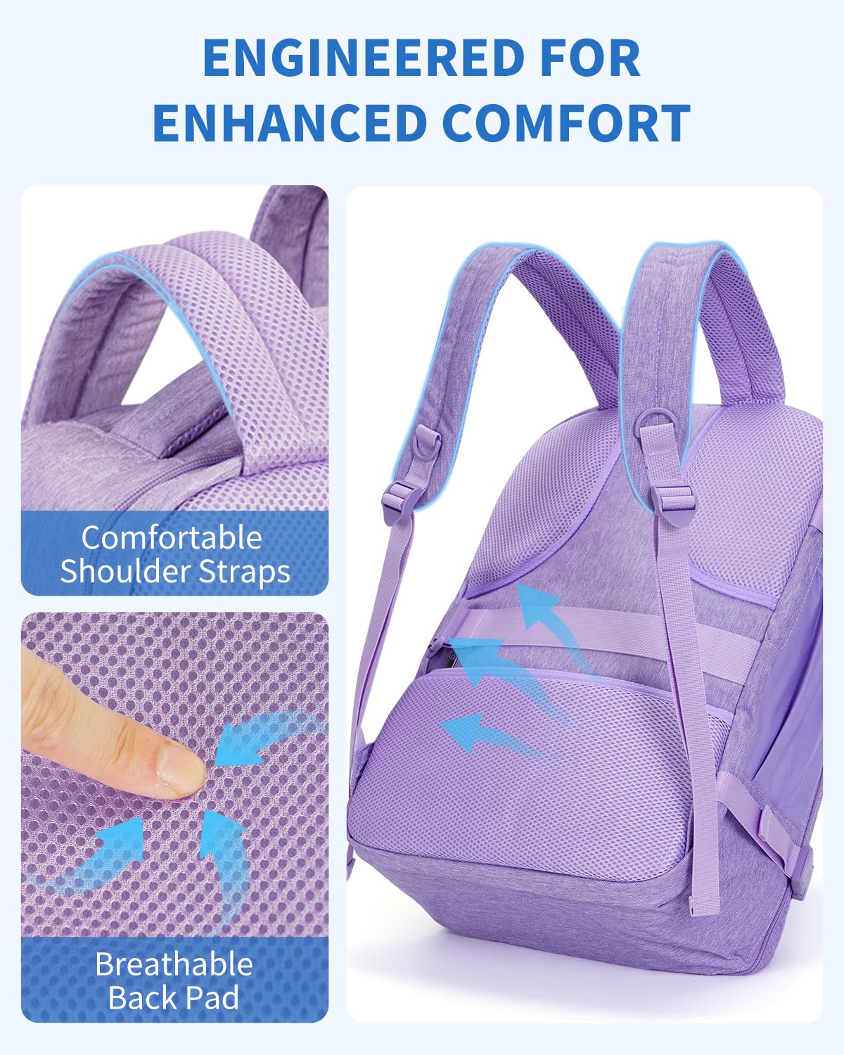 Foto 6 | Mochila Wandf Travel De 32 Litros Para Spirit Airlines Con Bolsillo Húmedo - Venta Internacional.