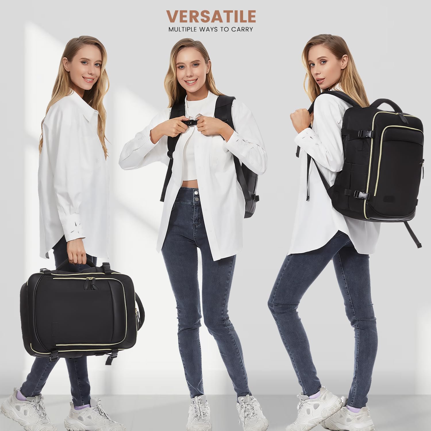 Foto 7 pulgar | Mochila De Viaje Lovevook De 40 Litros Para Mujer Con Cubos De Embalaje De 17 Pulgadas - Venta Internacional.