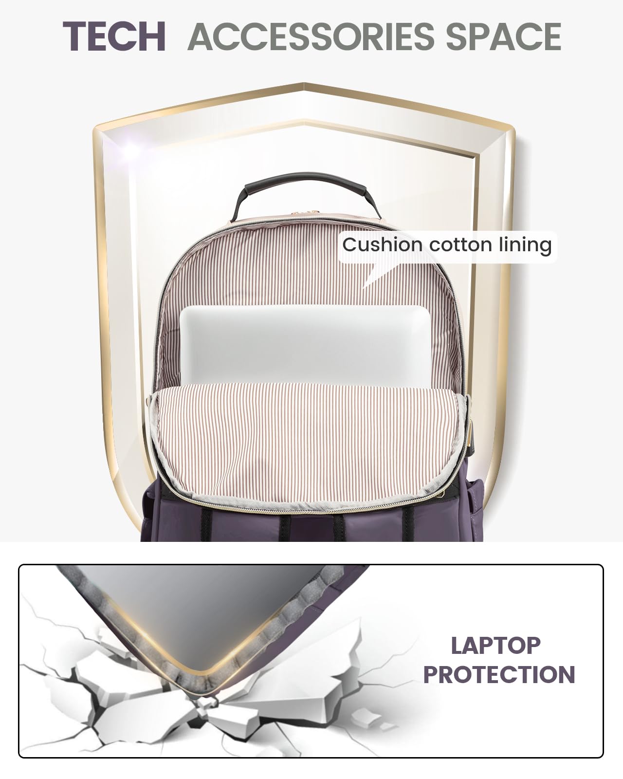 Foto 8 pulgar | Mochila Lovevook Para Mujer, Portátil De Viaje De 15.6 Pulgadas Con Puerto Usb - Venta Internacional.