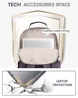 Foto 7 | Mochila Lovevook Para Mujer, Portátil De Viaje De 15.6 Pulgadas Con Puerto Usb - Venta Internacional.