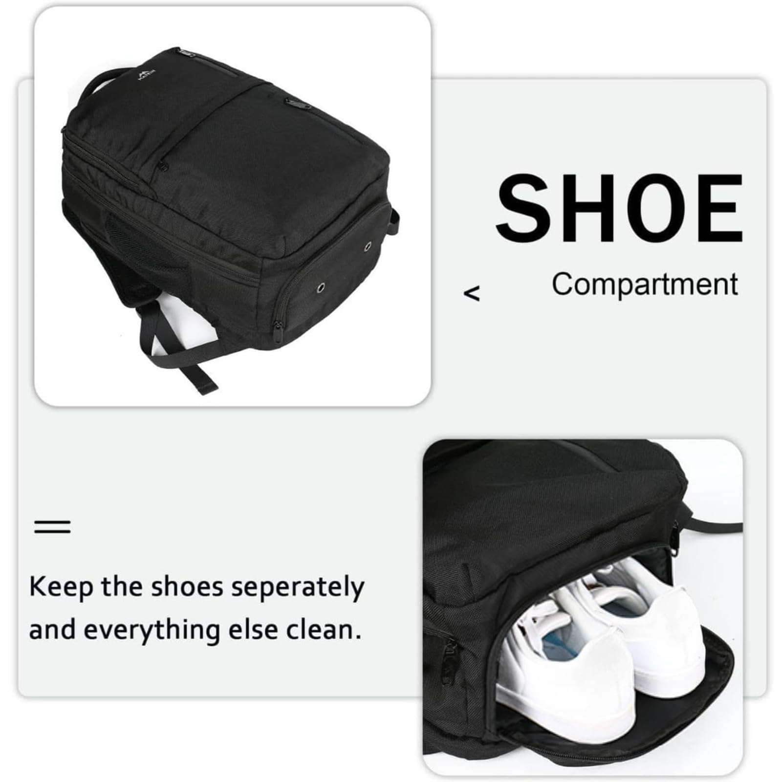 Foto 5 pulgar | Mochila De Viaje Para Portátil Matein De 15.6 Pulgadas Con Puerto Usb Negra - Venta Internacional.