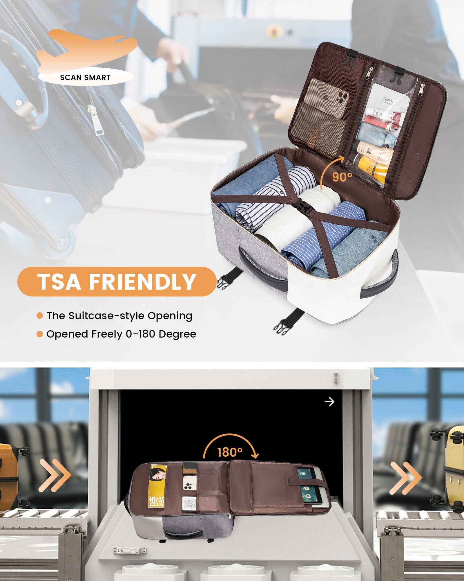Foto 4 pulgar | Mochila De Viaje Lovevook Tsa Carry On 40 L Resistente Al Agua - Venta Internacional.