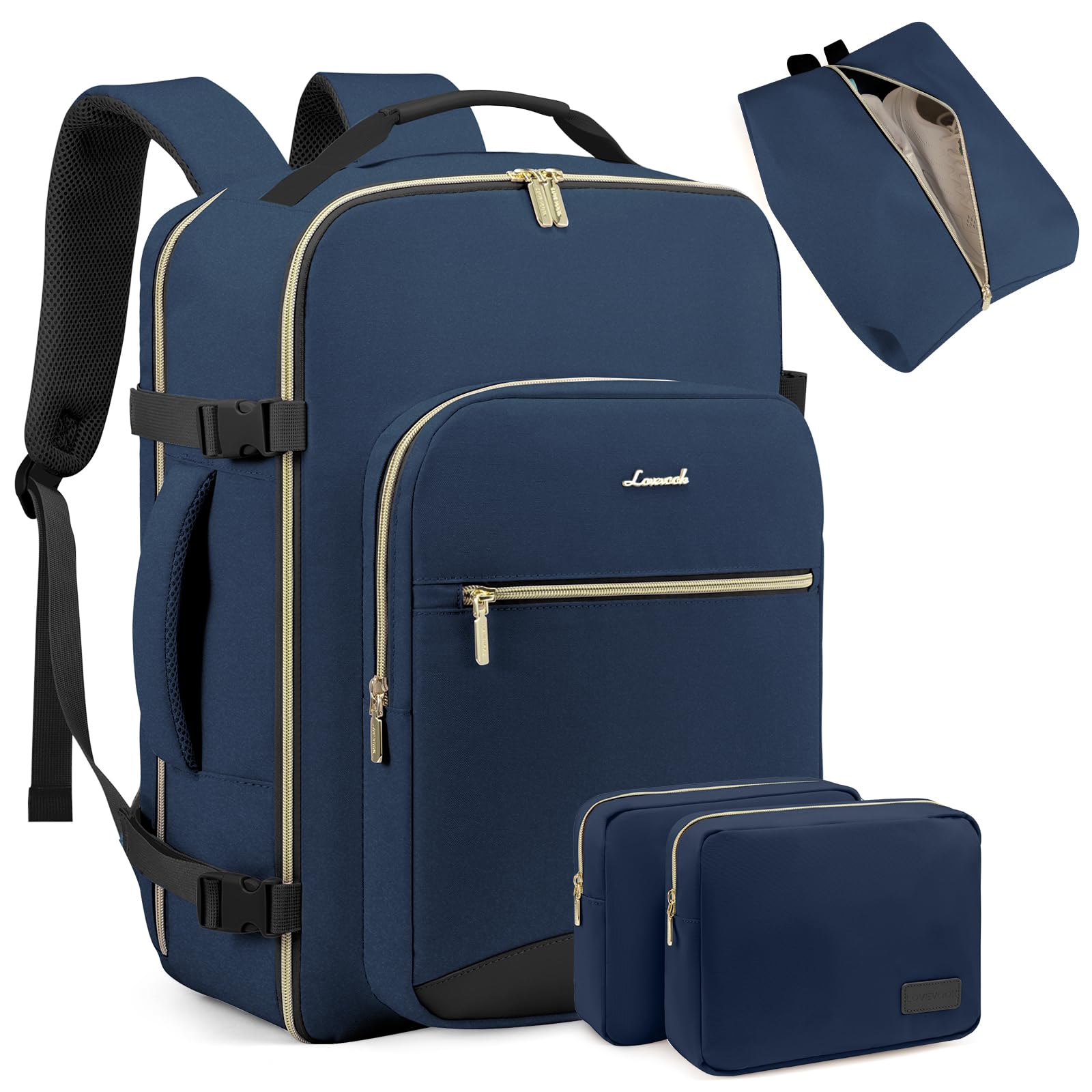 Mochila De Viaje Lovevook De 40 Litros Con Portátil De 17,3'' A Prueba De Agua - Venta Internacional.