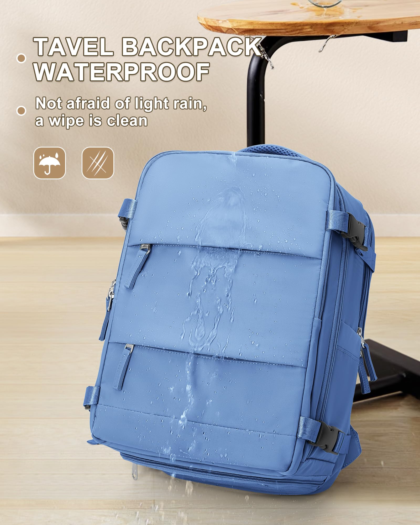 Foto 7 pulgar | Mochila De Viaje Coowoz Grande Impermeable Para Mujeres Y Hombres - Venta Internacional.