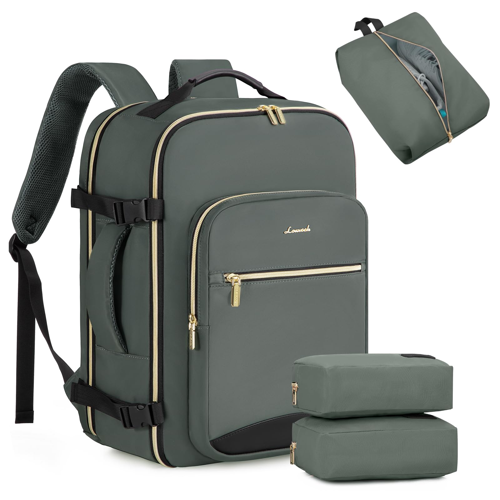 Mochila De Viaje Lovevook 40l Para Ordenador Portátil De 17 Pulgadas, Color Gris - Venta Internacional.