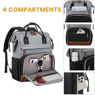 Foto 3 | Mochila Para Portátil Lovevook Para Mujer 15.6 Pulgadas A Prueba De Agua - Venta Internacional.